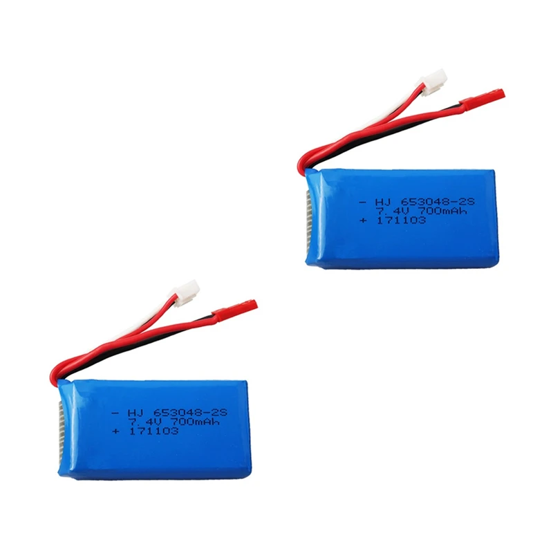 7.4V 700mah 653048 Rechargeable battery For FT007 RC Boat Toys Speedboat For Syma F1 FX059 RC aircraft 2s 7.4v LIPO Battery