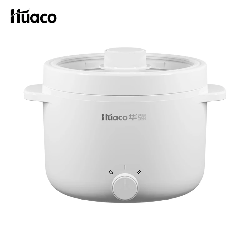 Huaco 2L Electric Cooking Pot Single/Double Layer Multifunctional Frying Pan Household Kitchen Machine Non-Stick Skillet 220V