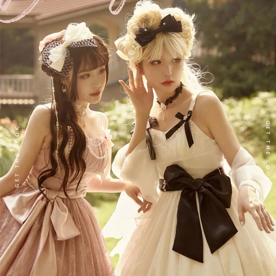 Gorgeous Lolita Jsk Girl Sling Tea Party CLA Style Lolita Elegant Princess Dress