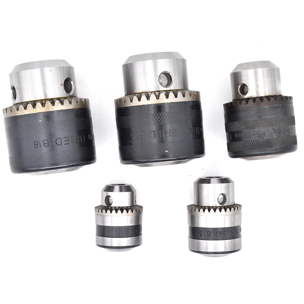 1pcs keys drill chuck B10 B12 B16 B18 0.6-6MM 1-10MM 1.5-13MM 3-16MM 1-16MM light duty collet chuck for CNC drilling machine