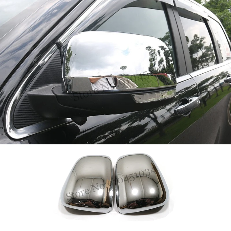 For Dodge durango 2017 2018 2019 ABS Carbon fiber Car Side Door Rear View Mirror Cover Trim Cover Car Styling Accessories 2pcs