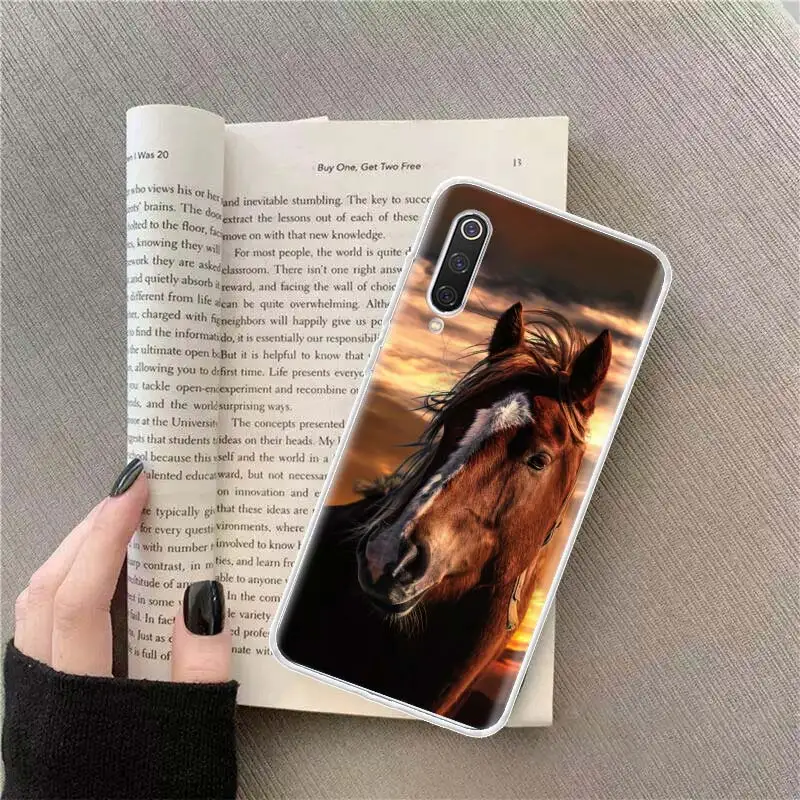 Horse Galloping Horse Phone Case For Xiaomi Redmi Note 13 Pro Plus 5G Capa 12 12C 9 9T 9C 10 10C 8 7 6 10A 9A K70 K60 Pro 8A 7A