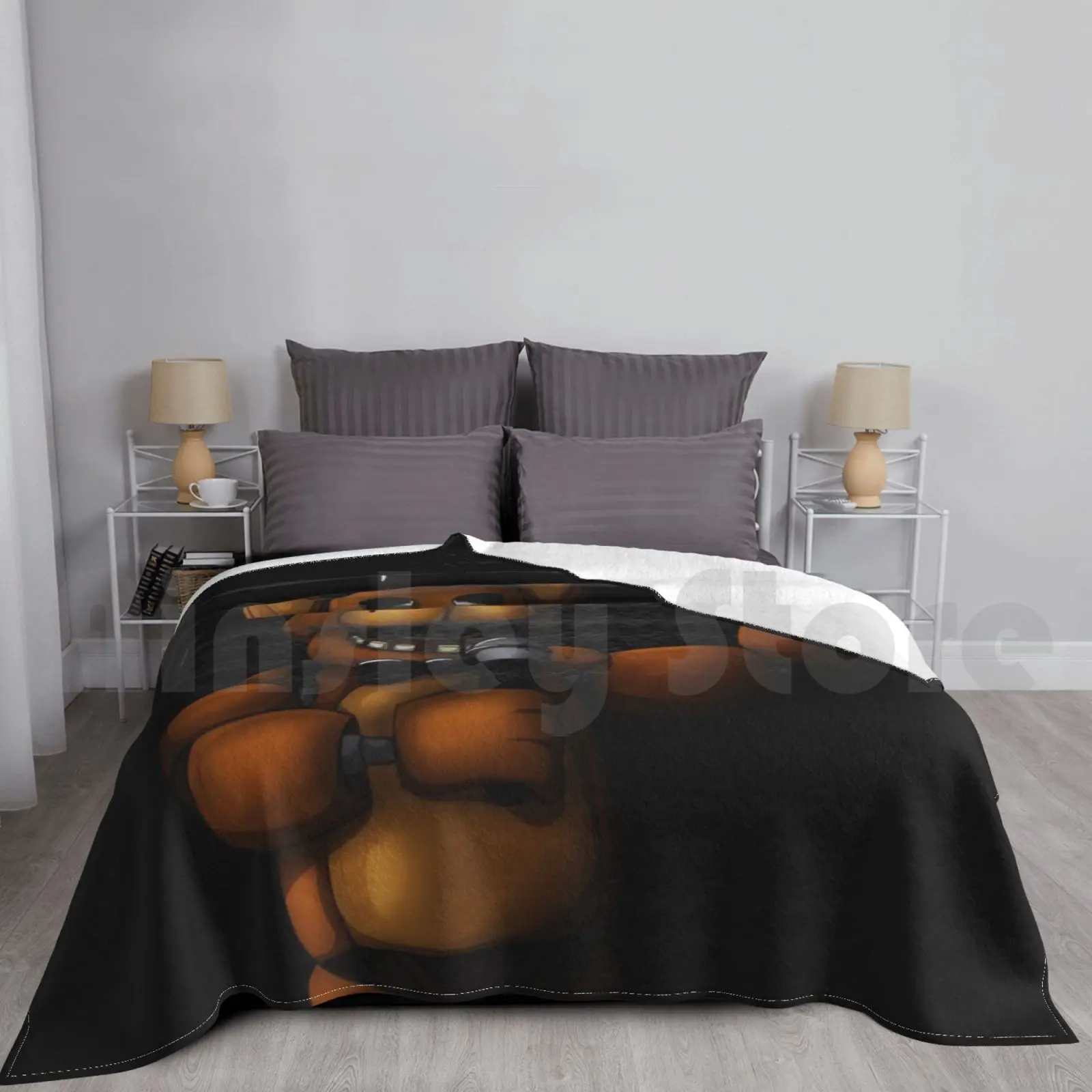 

Fazbear Blanket For Sofa Bed Travel Fazbear Fazbear Fnaf Five Nights At