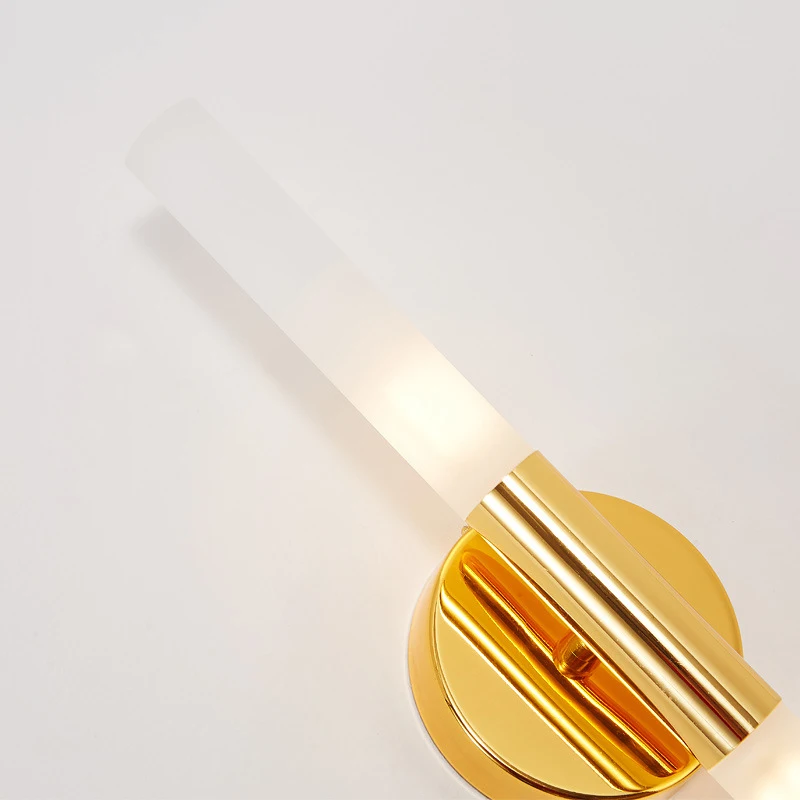 Indoor Decoration LED Wall Light Simple Style Metal And Acrylic Tube Bathroom Bedroom Dressing Table Lamp Vanity Mirror Lights