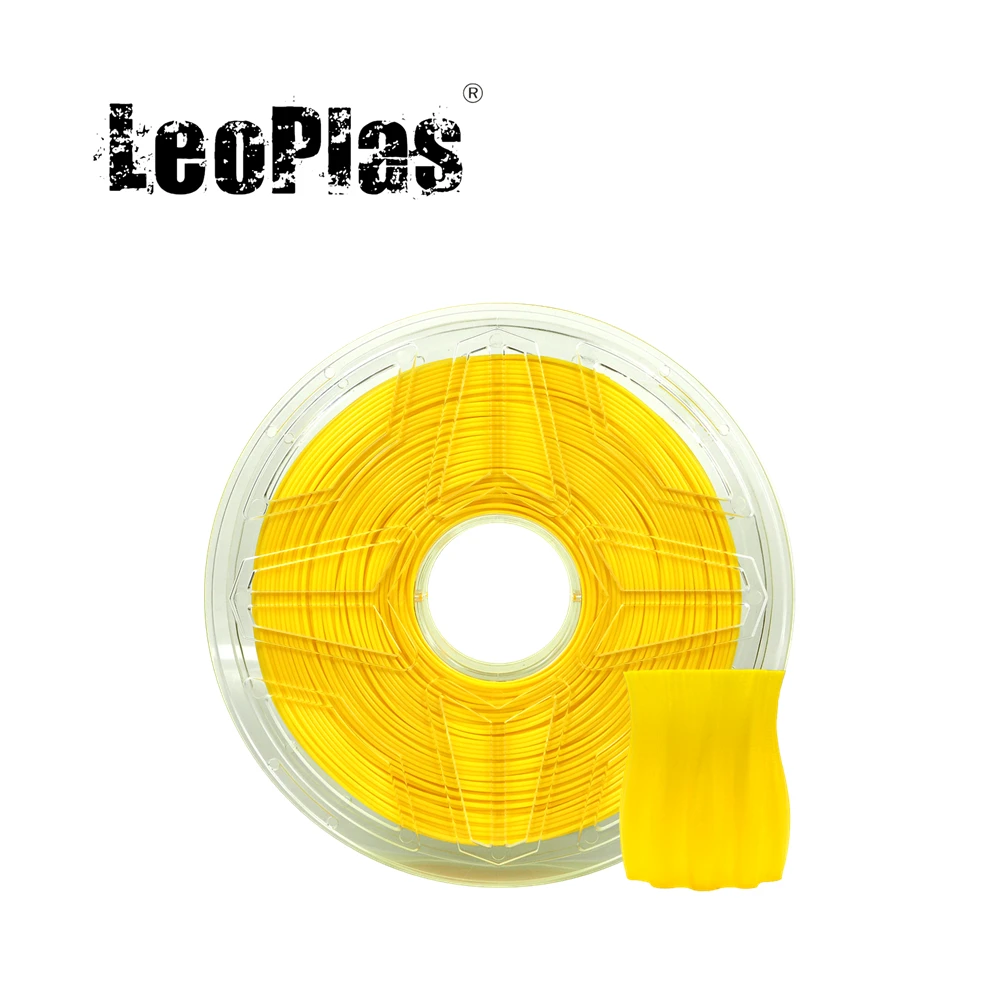 

LeoPlas Yellow PETG Filament 1.75mm 1kg For FDM 3D Printer Pen Consumables Printing Supplies Plastic Material