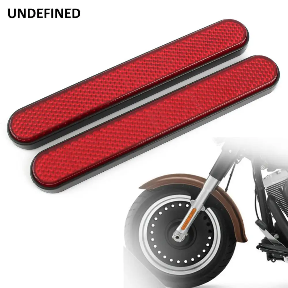 Motorcycle Reflector Rectangle Saddlebag Latch Cover Reflectors Case Safety Warning For Harley Sportster Car Bicycle Universal