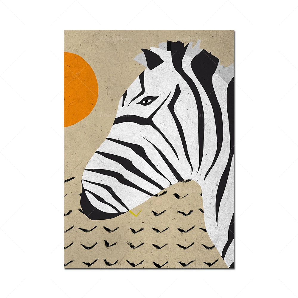 African animal adventure set, wild animal safari art print, sailing abstract, colorful nursery decoration, elephant and zebra ju