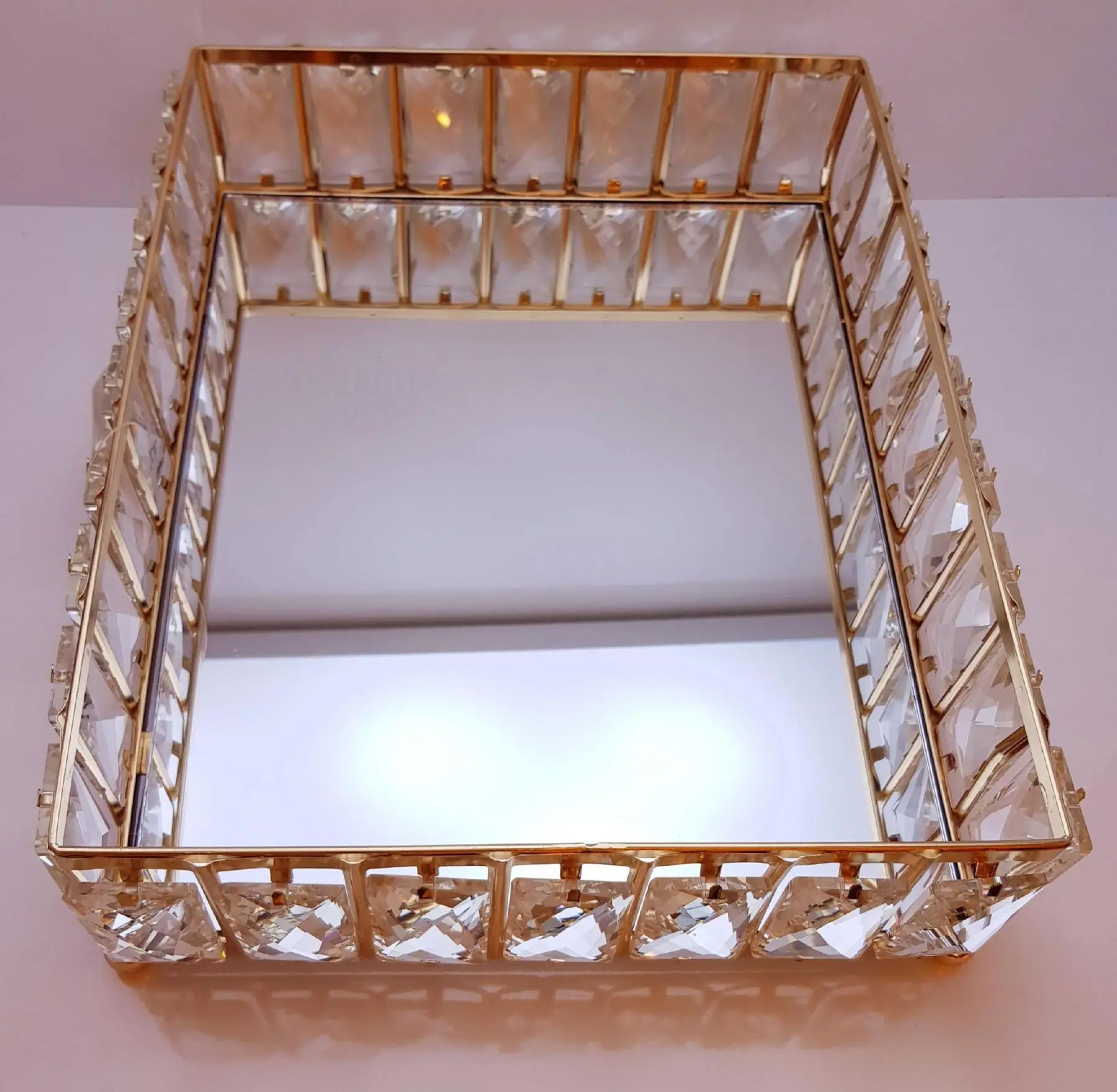 DOLBOVI Decovien AYM918A Gold Color Medium Rectangle tray 33x27 Cm tray поднос plateau de service