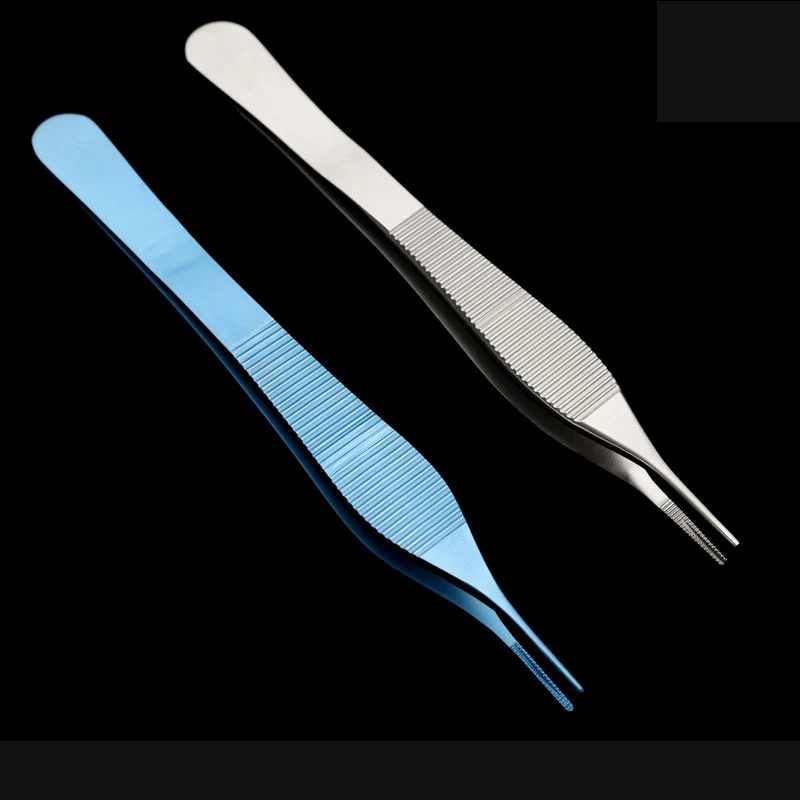 Medical tissue forceps titanium alloy stainless steel Instruments and tools for nasal plastic surgery 12cm Cartilage tweezers