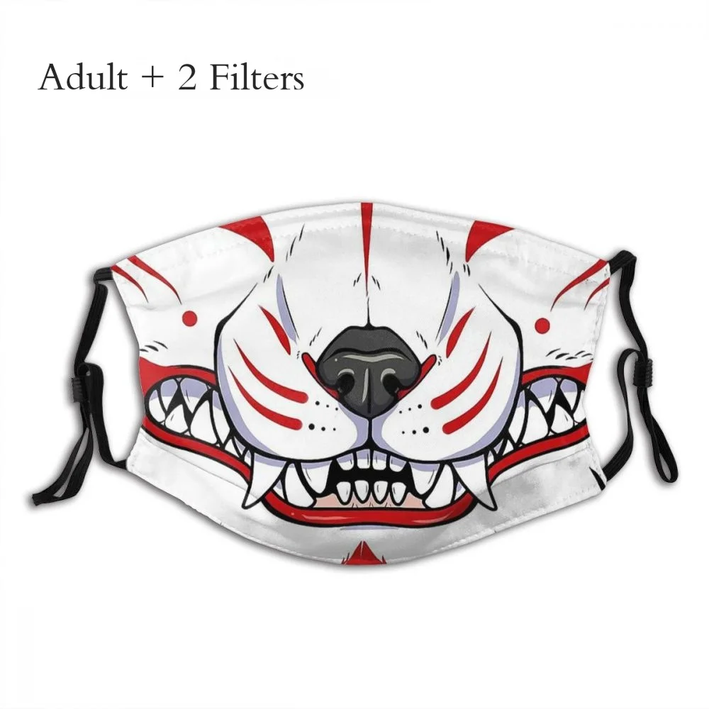 Oni Japan Samurai Facial Mask Demon Grin Mascarilla Reutilizables Distinctive New Design With PM2.5 Filters