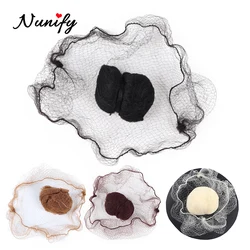 Nunify – filet à cheveux de couleur noire, Invisible, jetable, en Nylon, bord élastique, maille, lignes douces pour la danse