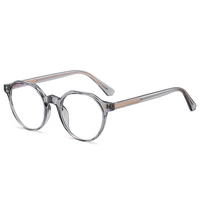 Gafas Retro TR90 con bloqueo de luz azul para hombre y mujer, anteojos antiradiación, redondos, transparentes, a la moda, 2022
