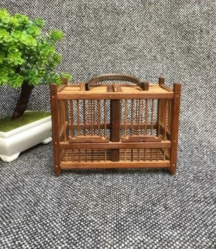 

old children refined 2020 cage Two Grids Of Pure Handmade Bamboo Natural Cages Insects Old Children Refined 2020