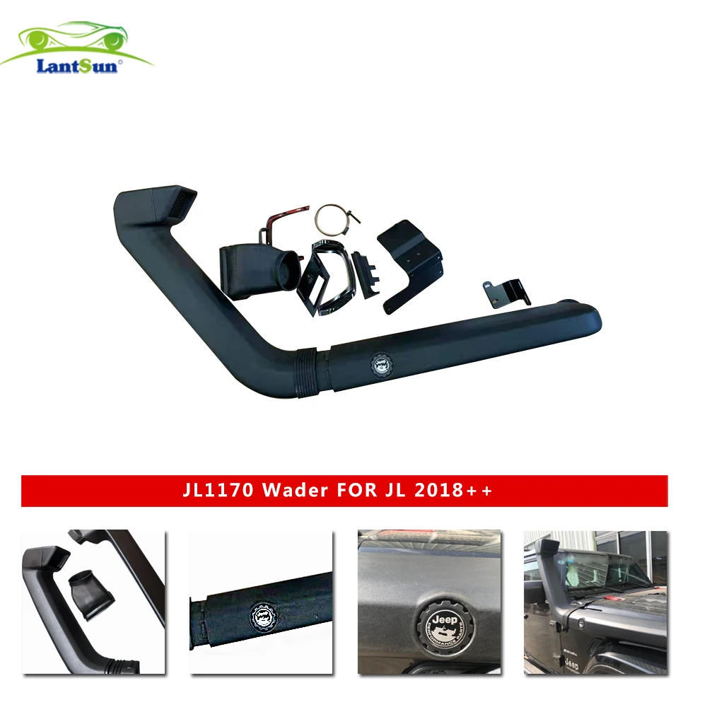 JL1170 Snorkel Black Soft Rubber Snorkel Offroad Car Parts Auto Air Intake Car Accessories For Jeep Wrangler JL 2018+