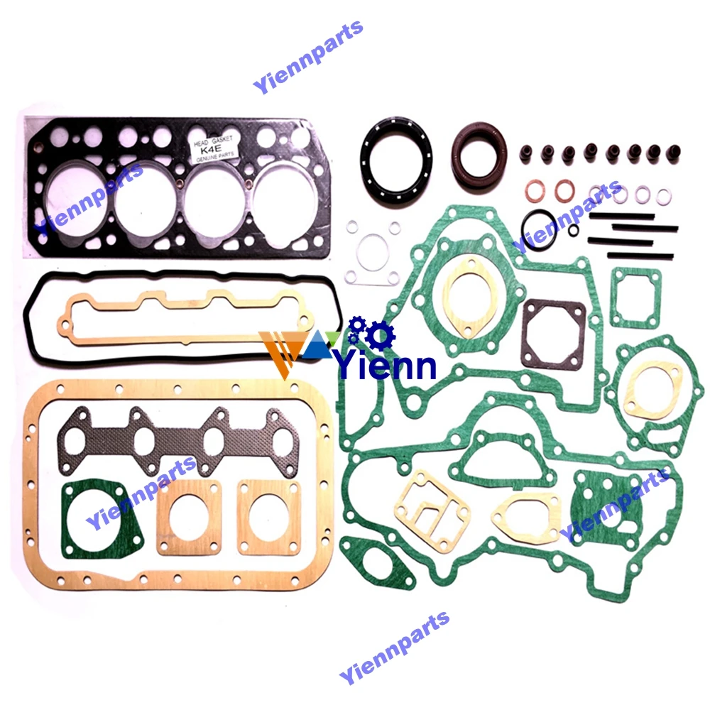 For Mitsubishi K4E Engine Overhaul Re-ring Kit Fits Weidemann 917DM MT21 MT23 Tractor K4E-61SD Diesel Engine Spare Parts