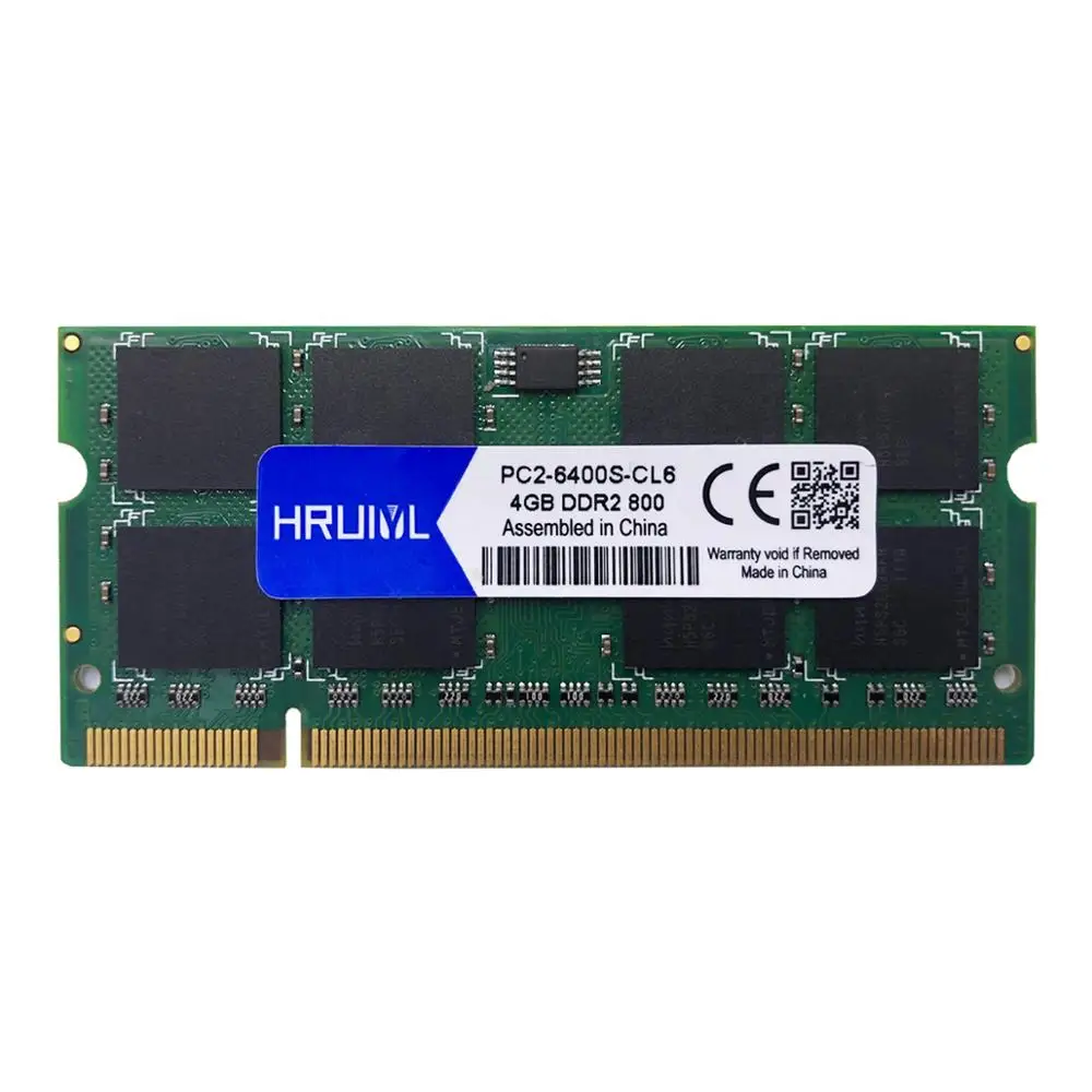 HRUIYL Memory Ram DDR2 800MHZ 1GB 2GB 4GB 1.8V Sodimm Notebook High Performance PC2 6400S 200Pin Laptop Memoria Stick New