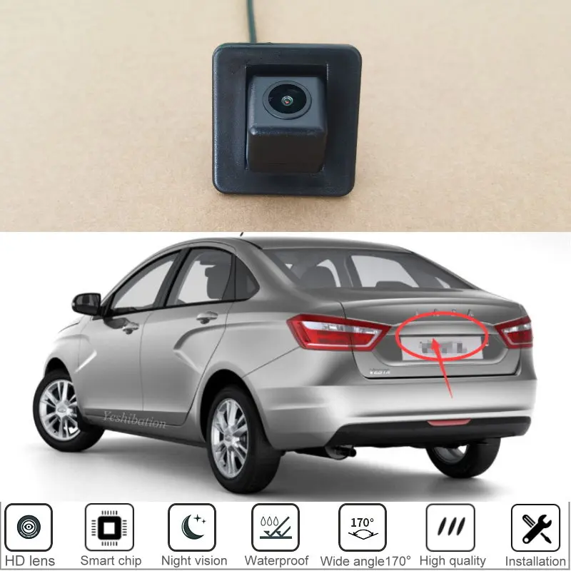 Car Rear View Camera For Lada Vesta SW Cross / ВАЗ Vesta SW Wagon 2017 2018 High Quality CCD Night Vision Back Up Parking Camera