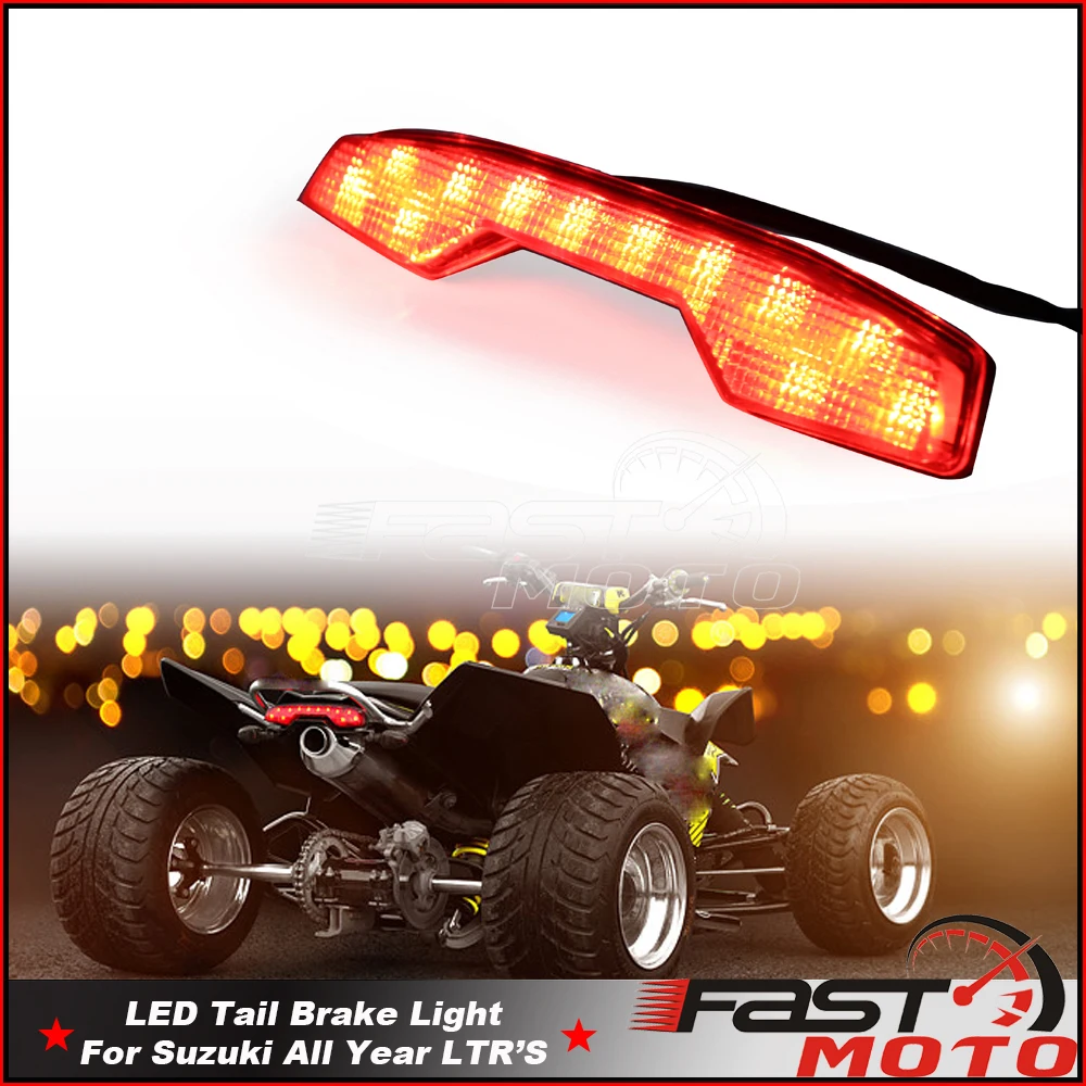 LED Taillight Rear Brake Tail Light Lamp For Suzuki LTR450 LTR 450 LTR400 LTR450 LTR450R LTR 400 ATV Red Rear Brake Tail Lights