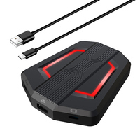 HXSJ P6 Keyboard and Mouse Adapter Portable Mice Converter for N-Switch PS4 PS3 XBox One 360 with Four-color Breathing Light