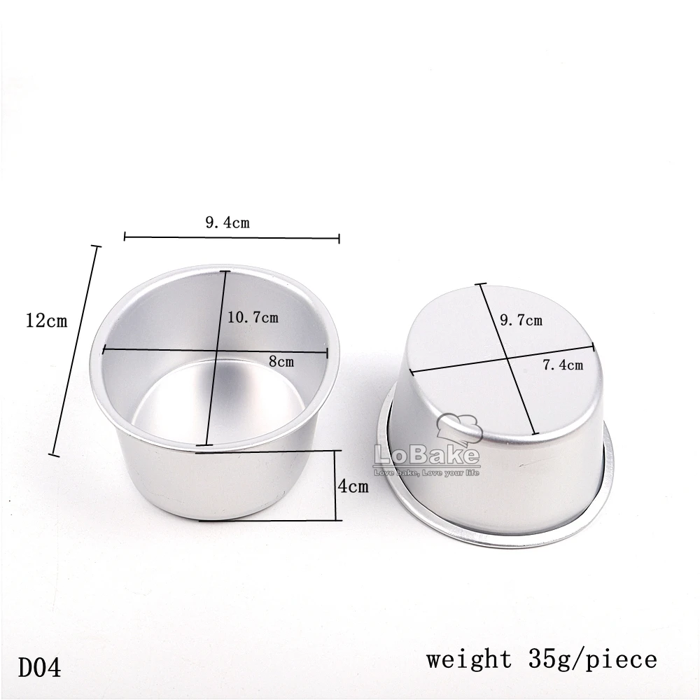 10pcs 4 inches oval egg shape smooth plain aluminium alloy cheese pie pan jelly tart mold cupcake tin for oven bakeware D04