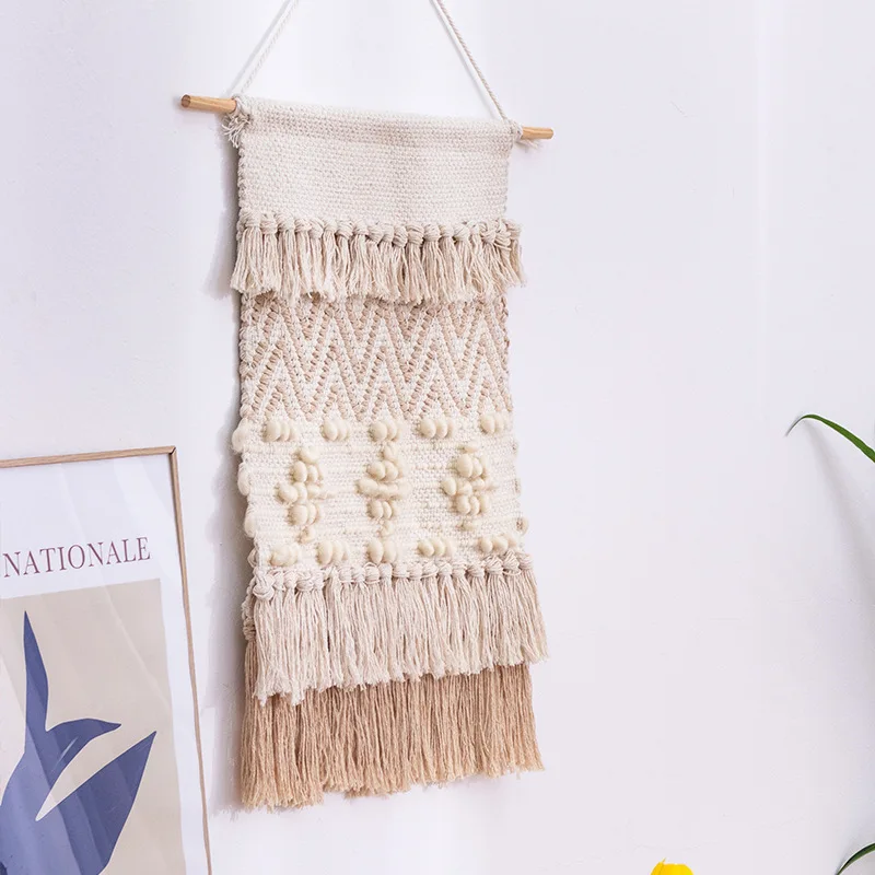 Handmade Boho Tapestry Geometric Macrame Hanging Blanket Nordic Home Room Decoration Accessories Aesthetic Wall Art Decor