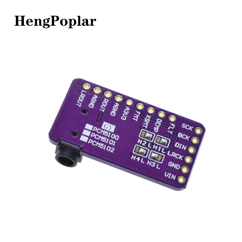 Interfejs I2S PCM5102A dekoder DAC GY-PCM5102 moduł odtwarzacza I2S dla Raspberry Pi płyta formatu pHAT cyfrowa karta Audio PCM5102 4