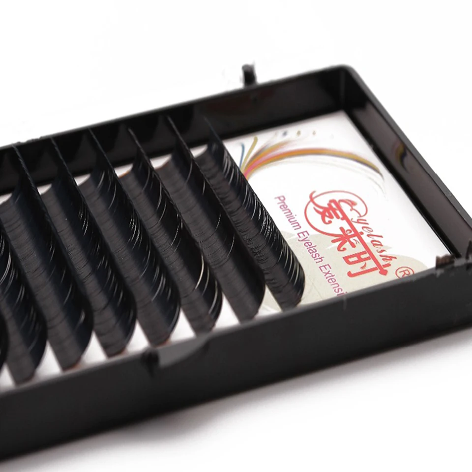 4 bandejas de extensão de cílios individuais artesanais naturais cílios longos macios volume de seda coreana cílios postiços ferramentas de maquiagem
