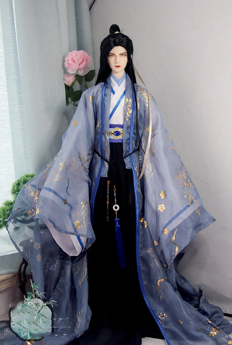 1/6 고대 코스튬 BJD 옷 인형 액세서리 사무라이 한푸 원피스 복장, BJD/SD YOSD MSD SD13 ID72 80cm 삼촌, 1/4 1/3