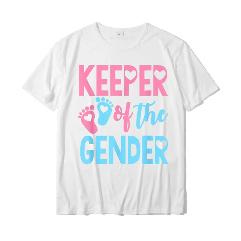 Keeper Of Gender Reveal Party Idea Baby Announcement Shirt T-Shirt Cotton Men's Tops & Tees Design New Arrival Top T-Shirts