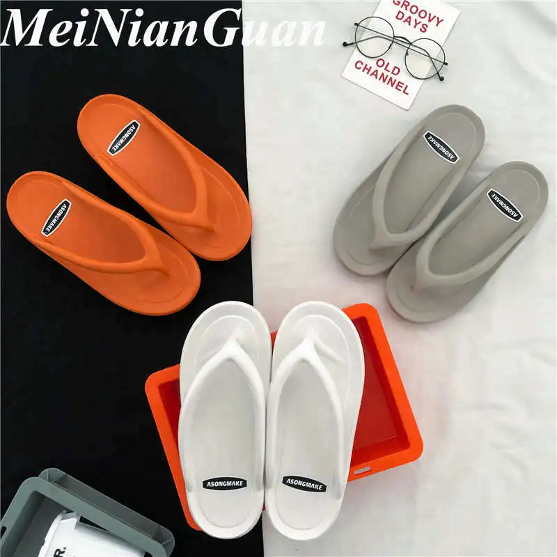 Comfort Slippers for Men Casual Fashion Light Soft Flip Flops Man Couple Summer Sandals Rubber Non Slip Women\'s Spring Shoes CN