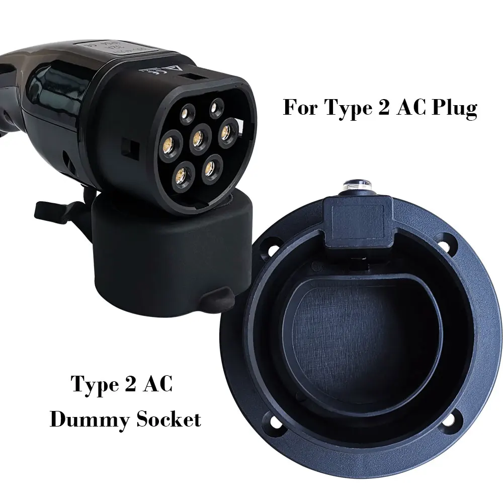 EVSE – support de câble de chargeur EV pour connecteur de Type 2 IEC 62196-2, prise factice AC, Station de charge étanche niveau 2