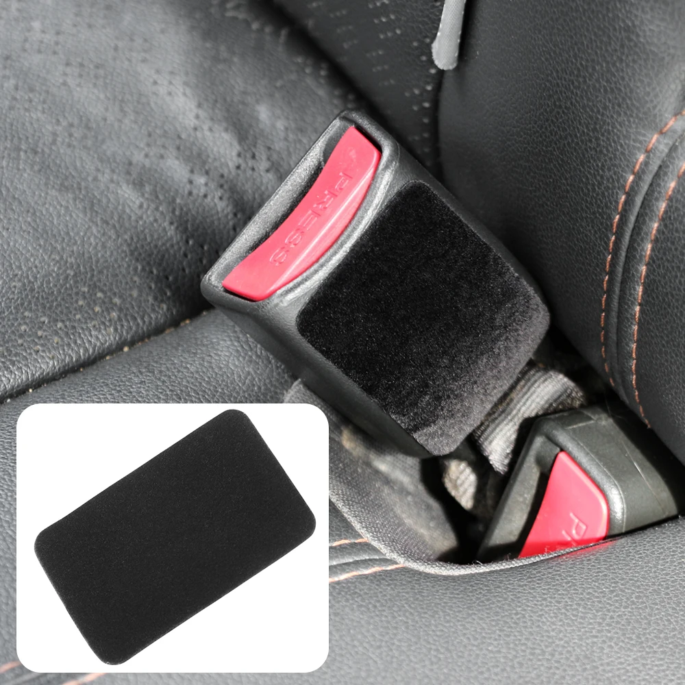 2Pcs Car Safety Belt Buckle Anti-collision Protector Sticker For ALFA ROMEO giulietta mito 147 159 dacia duster LADA KIA