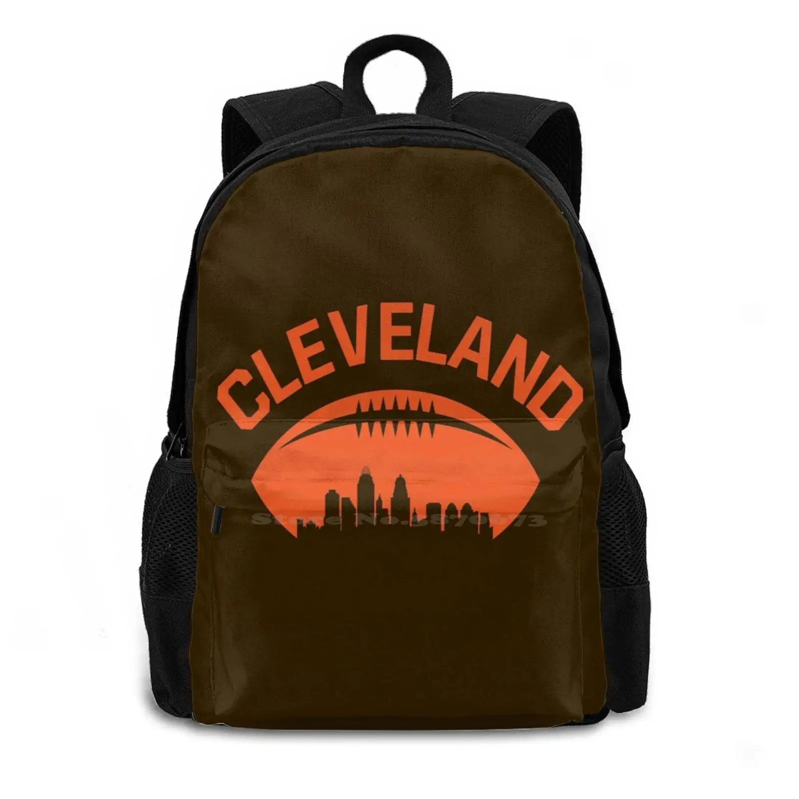 Travel Laptop Bagpack School Bags Ohio Football Skyline Retro Lion Vintage Ball Game Blue Perfect Season Prepare To Be Baked