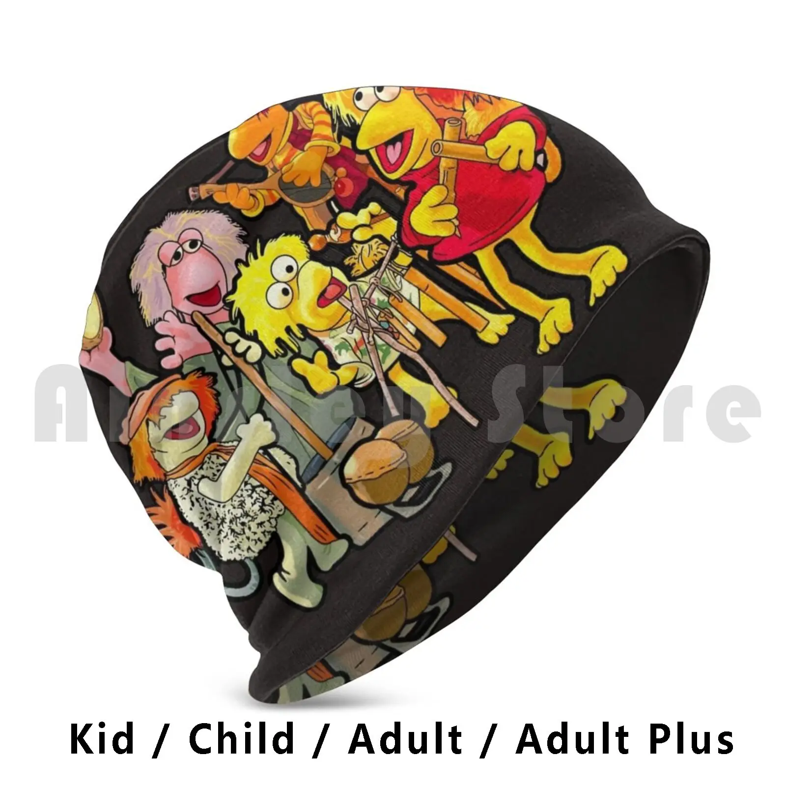 Music Band Fraggle Rock Beanie Hedging Cap DIY Print Cushion Music Band Fraggle Rock Fraggles Rock Fraggles Rock Cartoon