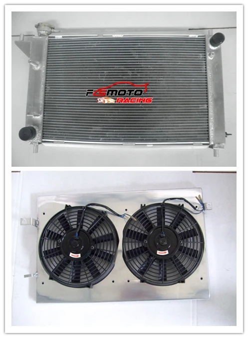 All Aluminum Radiator + Shroud+Fan For Ford Mustang GT GTS SVT 3.8L V6 / 5.0L V8 1994 1995 95 94