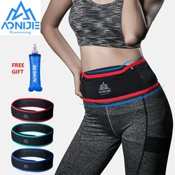 AONIJIE Slim Running Waist Belt Jogging Bag Fanny Pack Travel Money Marathon Gym Trail 6.9in Mobile Phone Holder Red W938S