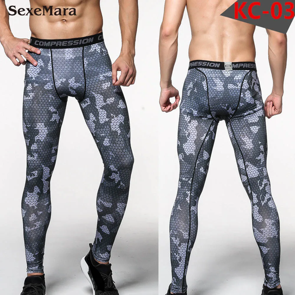 

Men's Running Camouflage Compression Pants Men Camo Tights Leggings Trousers Brand Clothing