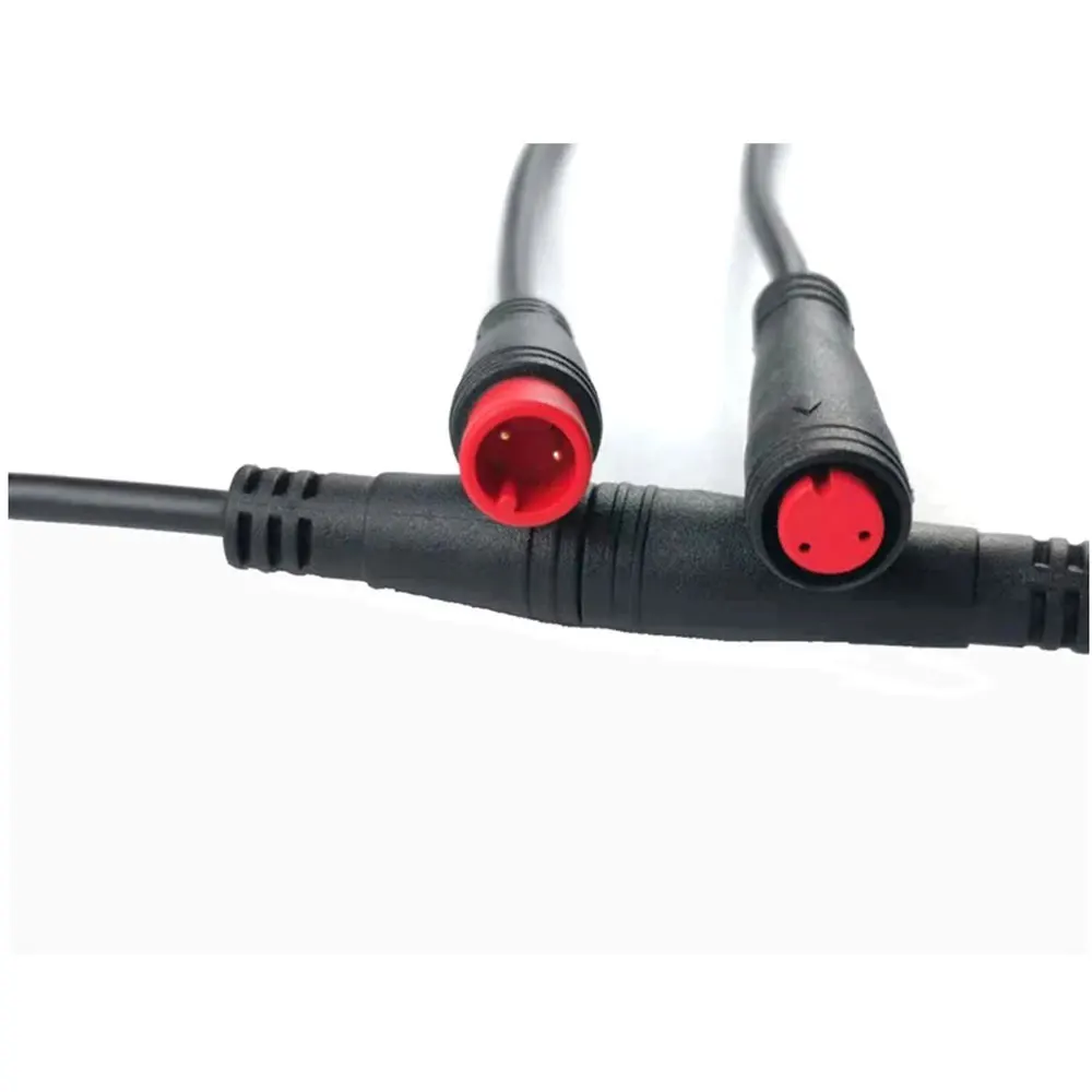 Julet cabo mini conector base 2 3 4 5 6 9 pinos cabo conector à prova dwaterproof água para ebike display fêmea masculino peças de bicicleta elétrica