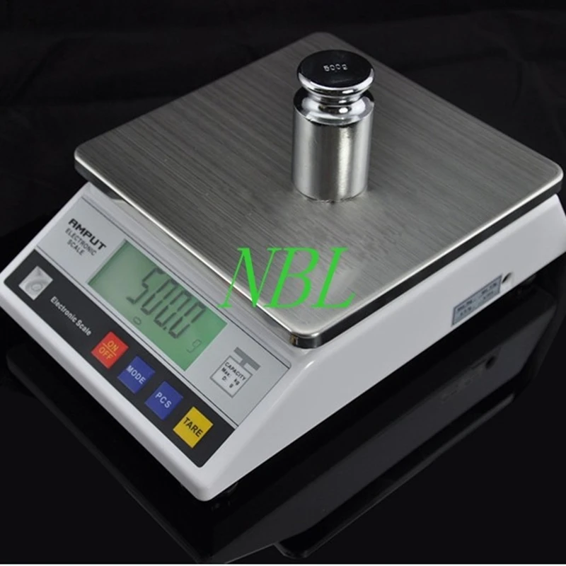 3000g 0.1g Electronic Table Bench Scale 3Kg LCD Digital Kitchen Food Scales 10kg*0.1g Household Steelyard Adapter Weight Balance