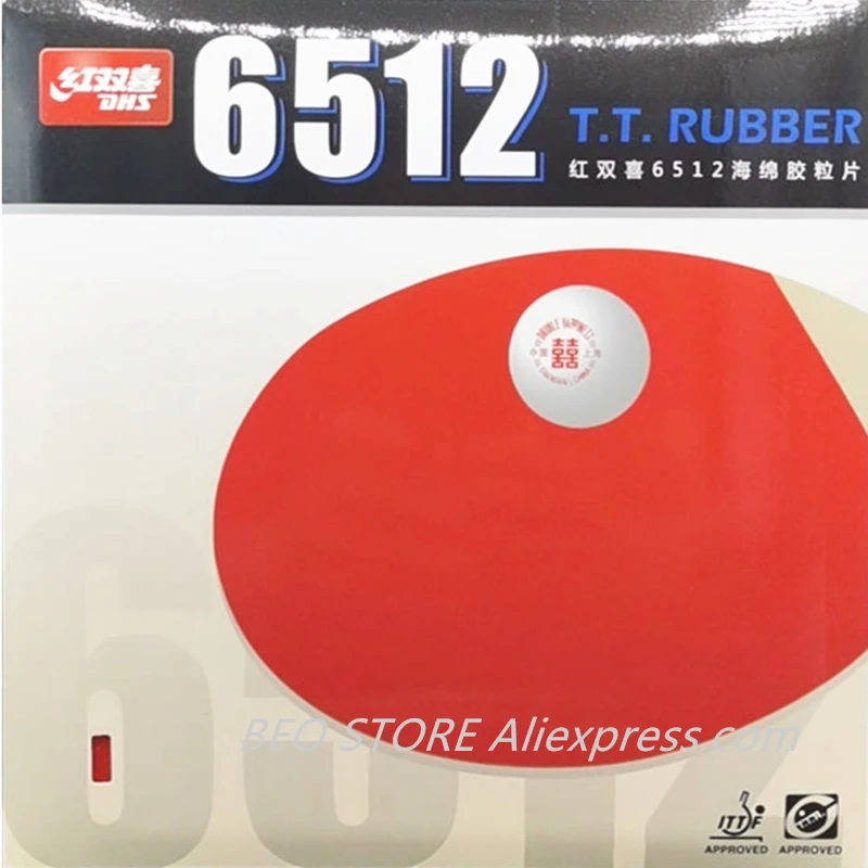 

2020 New DHS 6512 Classic Table Tennis Rubber (Allround Type) Original DHS 6512 Ping Pong Sponge