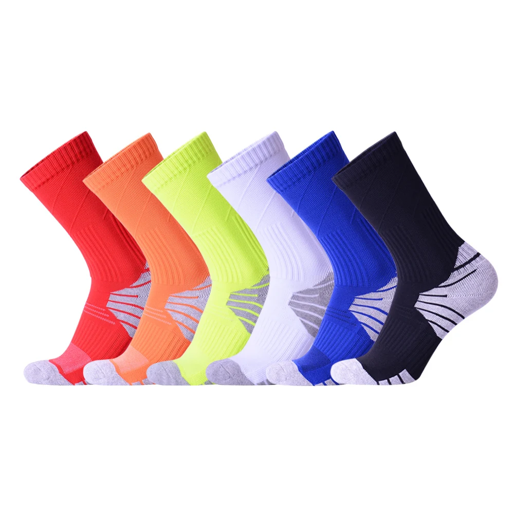 

Fonoun Men Football Socks Comfortable Breathable Firm Ankle Non-slip Shock Absorption Arch Relief FN6610