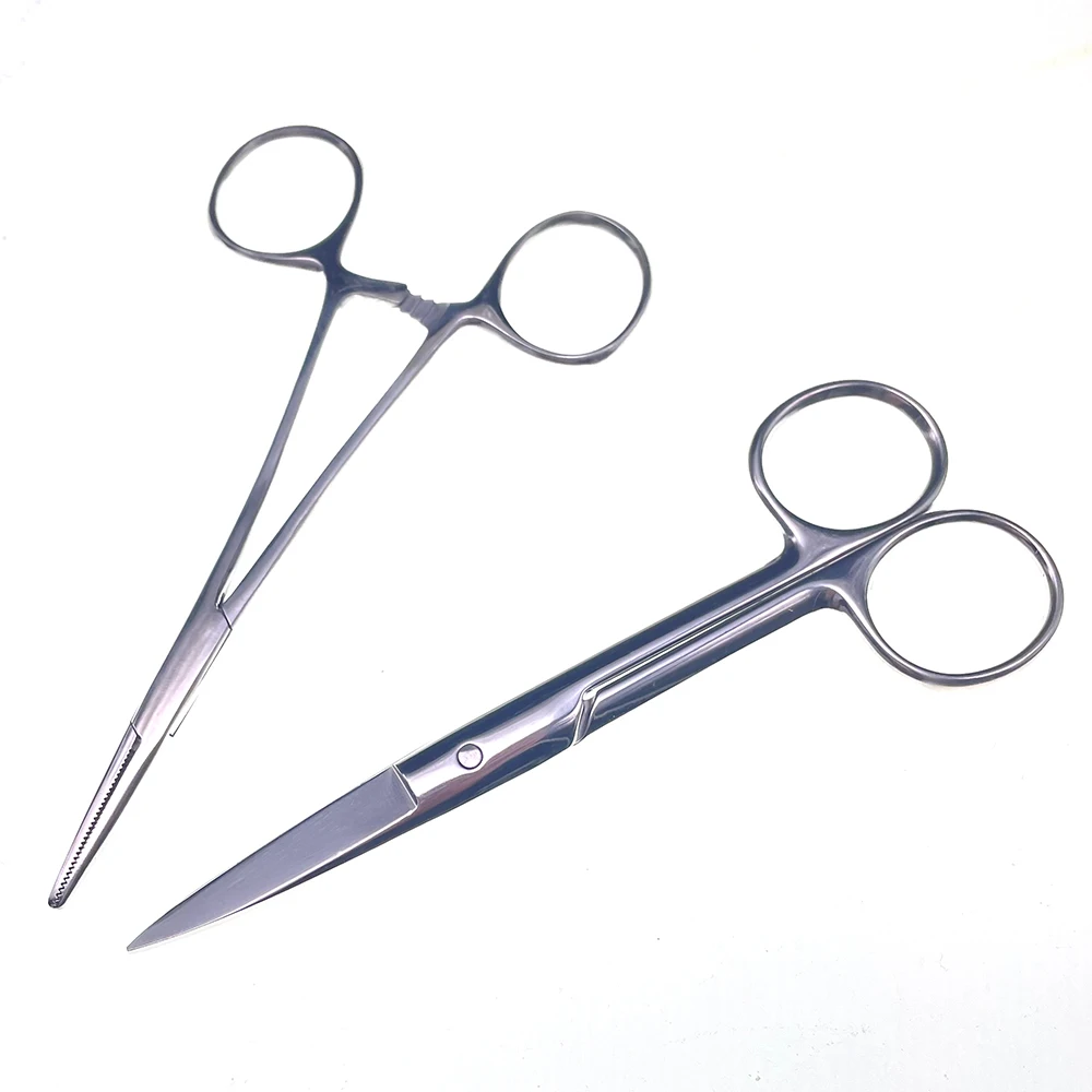 1SET Pet Dog Cat Puppy Manual Amniotic Fluid Suction Device Tie Umbilical Cord Hemostatic Forceps Deliver Nasal Supplies