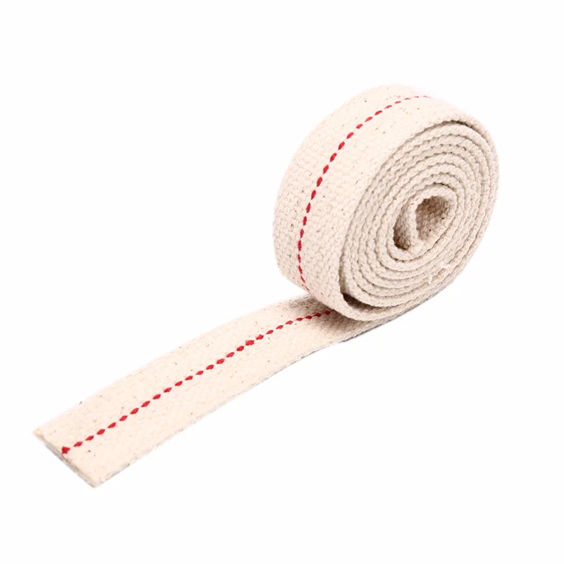 Image 6: Mèche de lampe à kérosène de 1 mètre, mèche de coton tressée, mèche de lampe à huile plate en coton pour lampe à huile