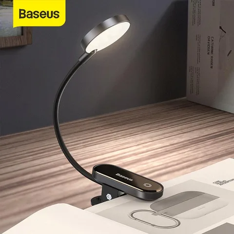 Светодиодная настольная лампа Baseus с USB-зарядкой и защитой глаз — фото товара