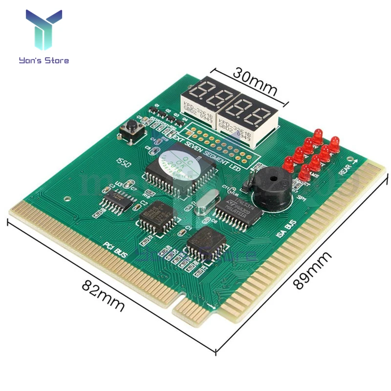 Imagem -06 - Dígitos Display Lcd Computador Analisador de Diagnóstico Pós Cartão Placa Placa-mãe Testador com Indicador Led para Isa Pci Bus Mian Placa 24