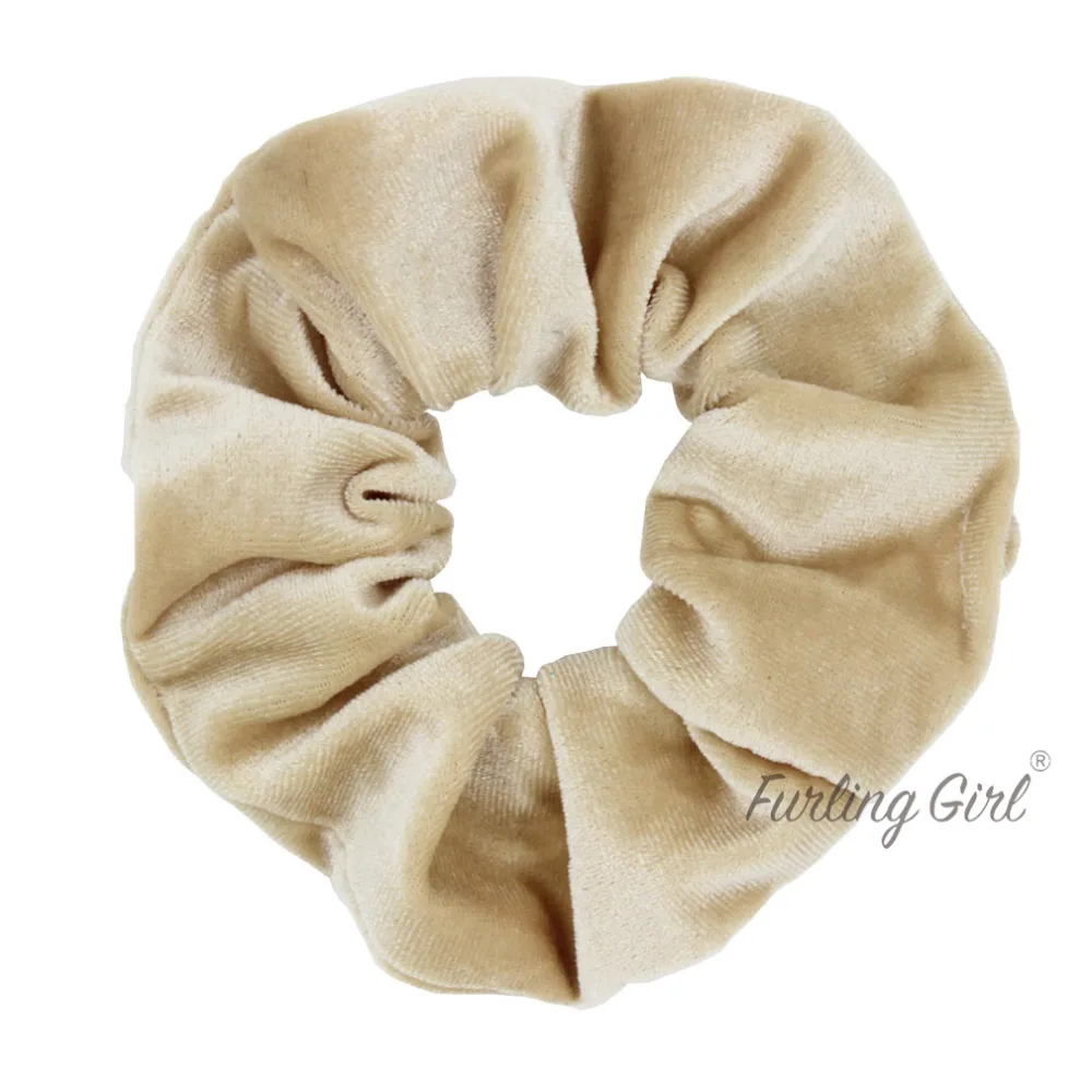 Furling Gilr 1 PC Large Size Korean Velvet Scrunchies Ponytail Holder Pelo Pony Tail Wrap Elastic Hair Bands