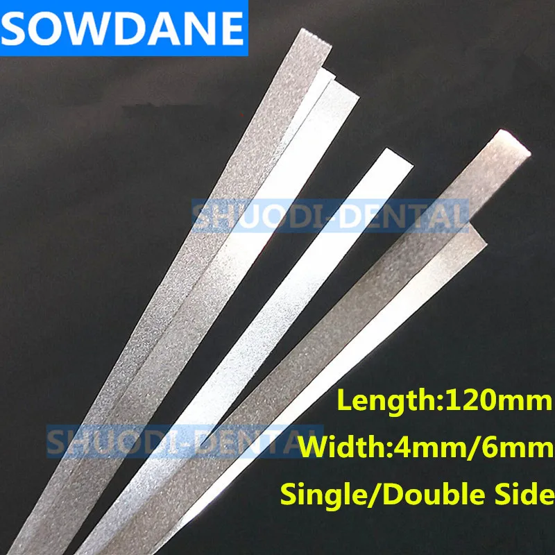 Dental Metal Polishing Stick Strip Single/Double Side of Alumina-Plated Sanding Surface Dentist Whitening Materials