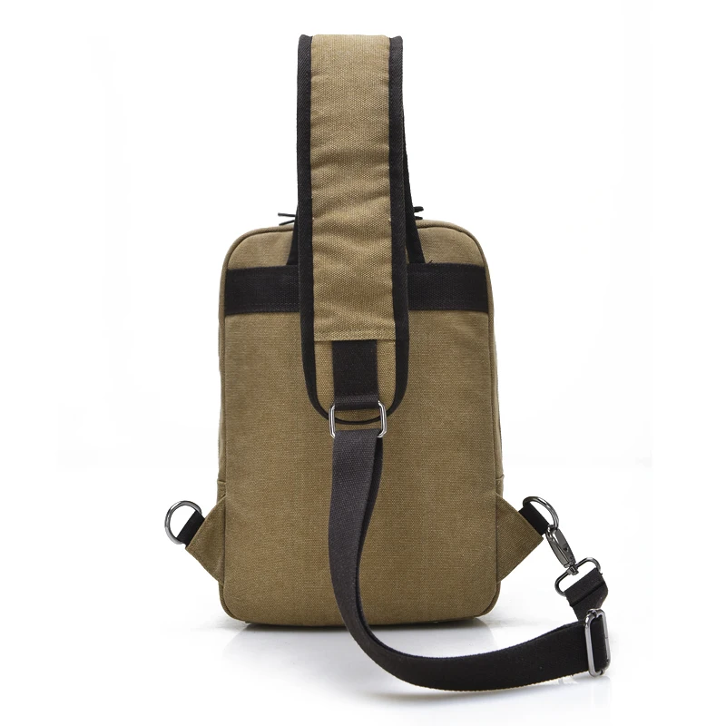 Fashion Canvas Crossbody Bags For Men Women Large Casual Shoulder Sling Bag Men Solid Color Leisure Messenger Chest Bag Men 1262