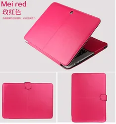 Dropproof PU Leather Laptop Case for Apple Macbook Air Pro Retina 11 12 13 15 Fashion Shockproof Cover Bag for MacBook 11.6 Inch