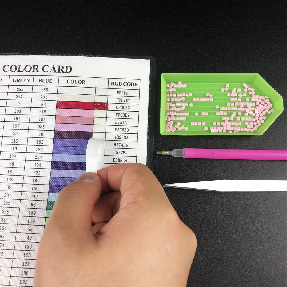 447 DMC Diamond Color Card Diamond Painting tools Accessories Rhinestone Color Identification Card Square / Round Diamond